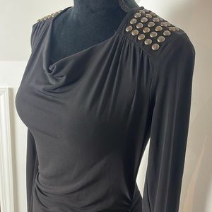 Michael Kors Gold Studded Little Black Dress